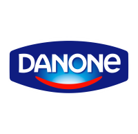 Logo da Danone (BN).
