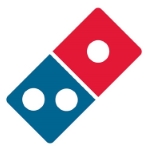 Logo da Domino's Pizza (DOM).