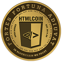 Logo da HTMLCoin (HTMLUST).