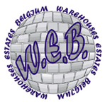 Logo da Warehouses Estates Belgium (WEB).