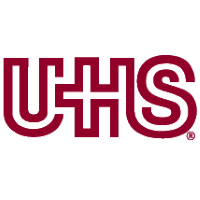 Logo da Universal Health Services (UHS).